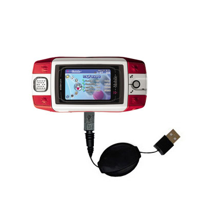 Retractable USB Power Port Ready charger cable designed for the T-Mobile Sidekick iD and uses TipExchange