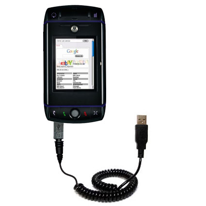 Coiled USB Cable compatible with the T-Mobile Sidekick Slide