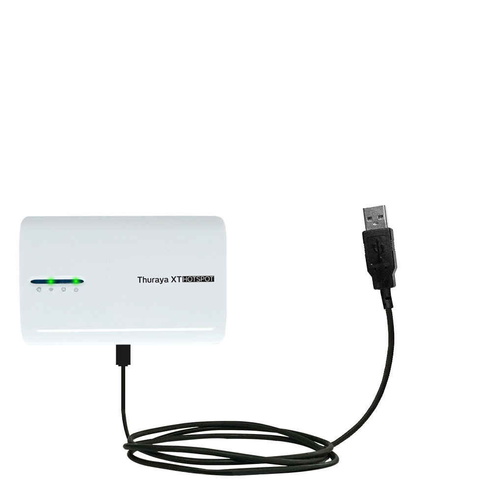 Classic Straight USB Cable suitable for the Thuraya XT-Hotspot with Power Hot Sync and Charge Capabilities - Uses Gomadic TipExchange Technology