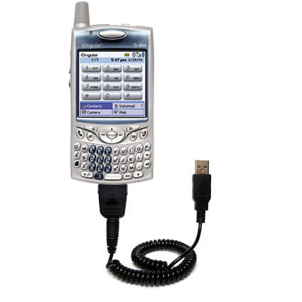 Coiled USB Cable compatible with the T-Mobile Treo 650