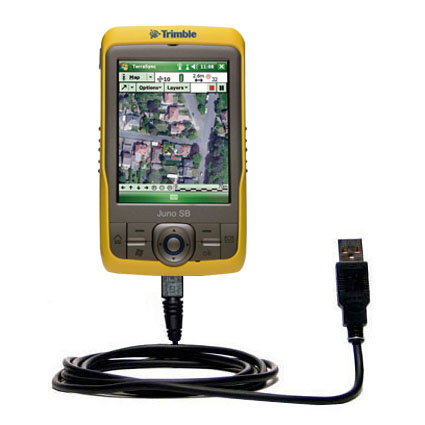 Classic Straight USB Cable suitable for the Trimble Juno SB with Power Hot Sync and Charge Capabilities - Uses Gomadic TipExchange Technology