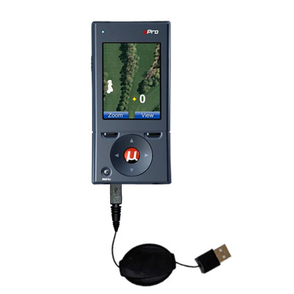 Retractable USB Power Port Ready charger cable designed for the uPro uPro Golf GPS and uses TipExchange