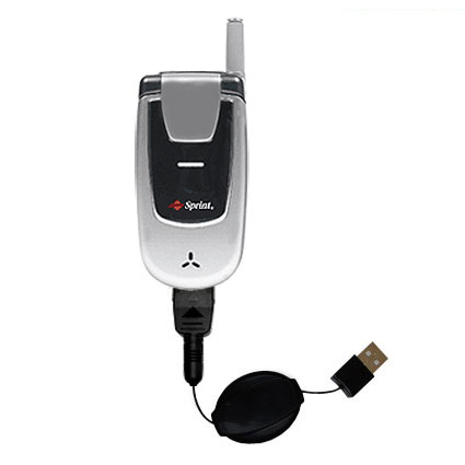 Retractable USB Power Port Ready charger cable designed for the UTStarcom CDM-105 and uses TipExchange