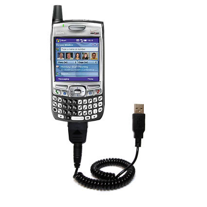 Coiled USB Cable compatible with the Verizon Treo 700w