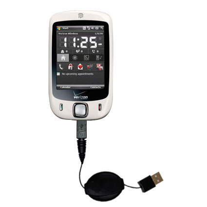 Retractable USB Power Port Ready charger cable designed for the Verizon XV6850 and uses TipExchange