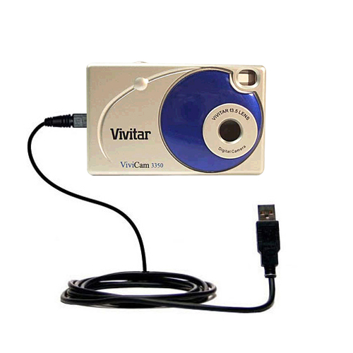 USB Data Cable compatible with the Vivitar ViviCam 3350