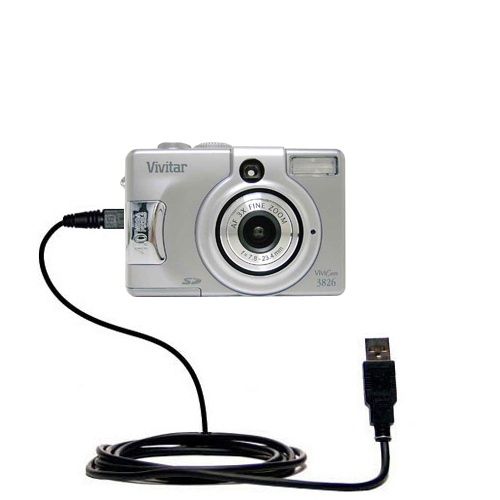 USB Data Cable compatible with the Vivitar ViviCam 3826