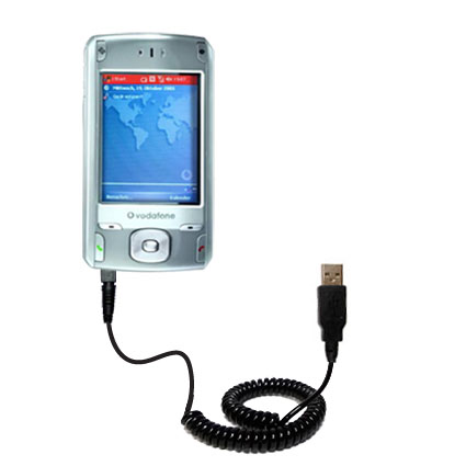 Coiled USB Cable compatible with the Vodaphone VPA Compact II