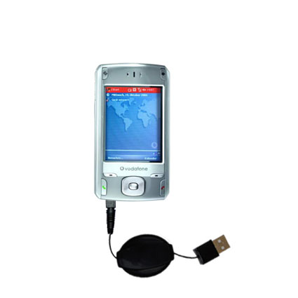 Retractable USB Power Port Ready charger cable designed for the Vodaphone VPA Compact II and uses TipExchange