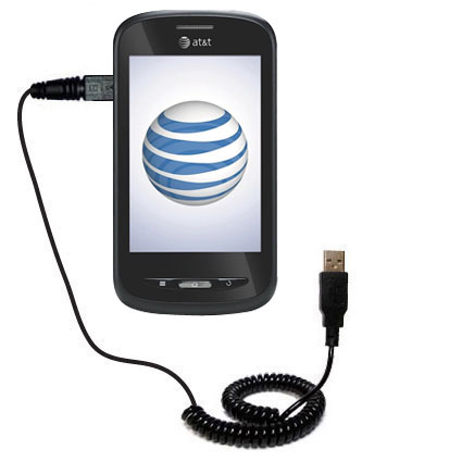 Coiled USB Cable compatible with the ZTE Avail
