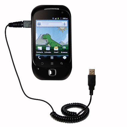 Coiled USB Cable compatible with the ZTE Mimosa Mini