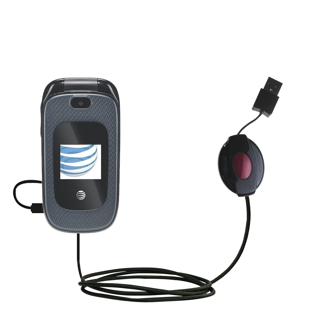 Retractable USB Power Port Ready charger cable designed for the ZTE Z222 and uses TipExchange