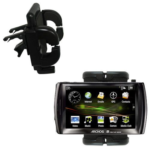 Vent Swivel Car Auto Holder Mount compatible with the Archos 5 Internet Tablet with Android