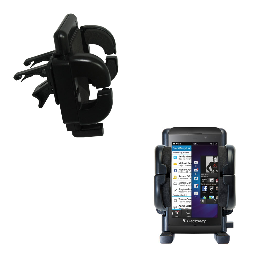Vent Swivel Car Auto Holder Mount compatible with the Blackberry Z10