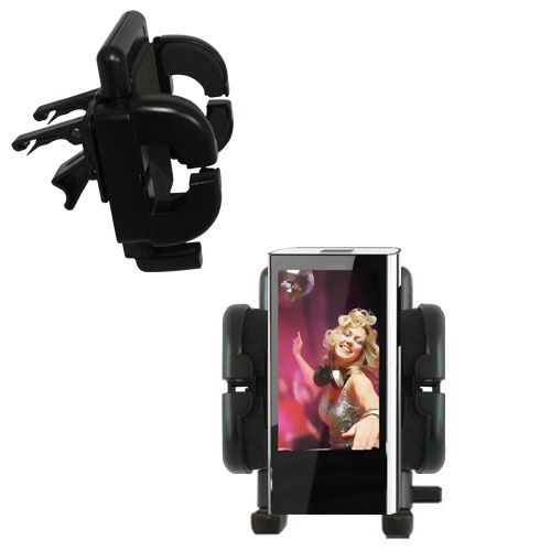 Vent Swivel Car Auto Holder Mount compatible with the Coby MP826 Touchscreen Video MP3 Player