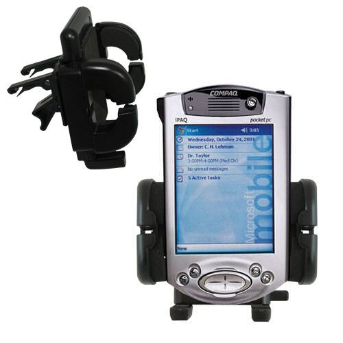 Vent Swivel Car Auto Holder Mount compatible with the Compaq iPAQ 3800 Series