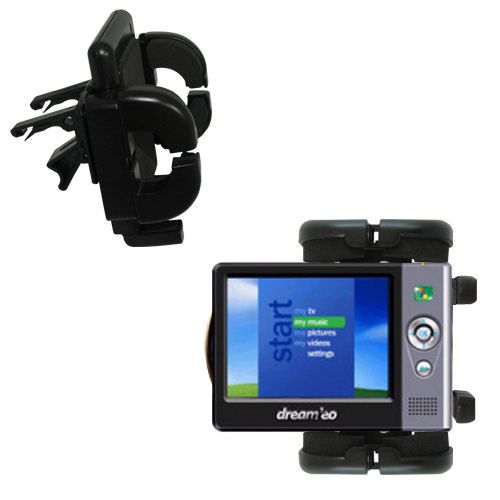 Vent Swivel Car Auto Holder Mount compatible with the Dream'eo Enza 20G Portable Media Player