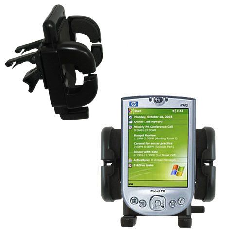Vent Swivel Car Auto Holder Mount compatible with the HP iPAQ h4140 / h 4140