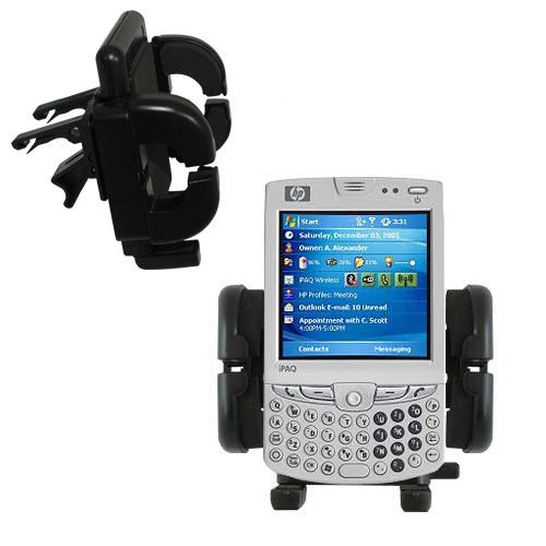 Vent Swivel Car Auto Holder Mount compatible with the HP iPAQ hw6965 / hw 6965