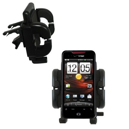 Gomadic Air Vent Clip Based Cradle Holder Car / Auto Mount suitable for the HTC Droid Incredible HD - Lifetime Warranty