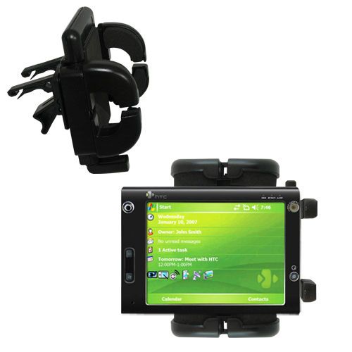 Gomadic Air Vent Clip Based Cradle Holder Car / Auto Mount suitable for the HTC X7501 X7500 - Lifetime Warranty