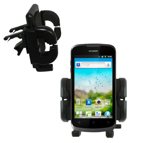 Gomadic Air Vent Clip Based Cradle Holder Car / Auto Mount suitable for the Huawei Ascend D1 - Lifetime Warranty