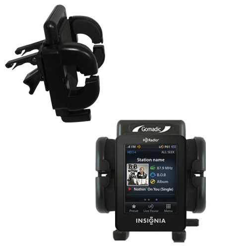 Vent Swivel Car Auto Holder Mount compatible with the Insignia NS-HD02 HD Radio