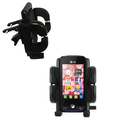 Vent Swivel Car Auto Holder Mount compatible with the LG Cookie Fresh (GS290)