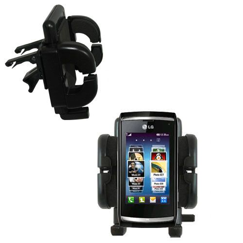 Vent Swivel Car Auto Holder Mount compatible with the LG GC900 Viewty Smart