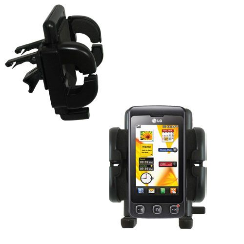 Vent Swivel Car Auto Holder Mount compatible with the LG KP500