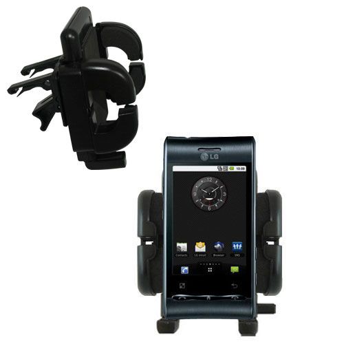 Vent Swivel Car Auto Holder Mount compatible with the LG Optimus Black
