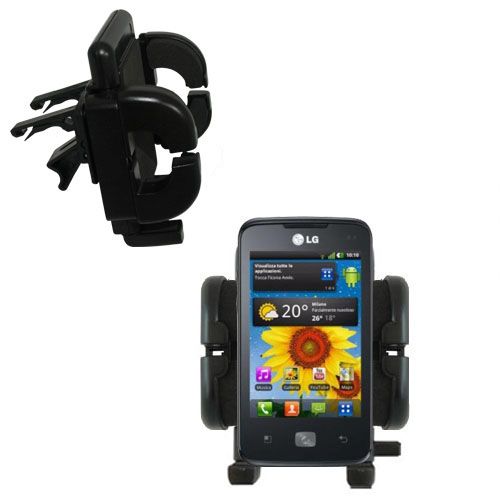 Vent Swivel Car Auto Holder Mount compatible with the LG Optimus Hub