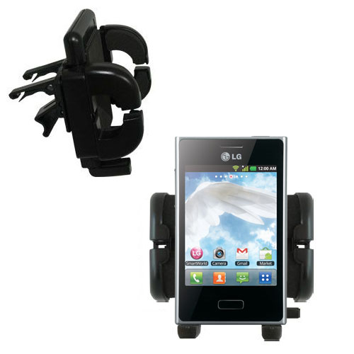 Vent Swivel Car Auto Holder Mount compatible with the LG Optimus L3
