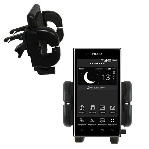Vent Swivel Car Auto Holder Mount compatible with the LG Prada 3.0