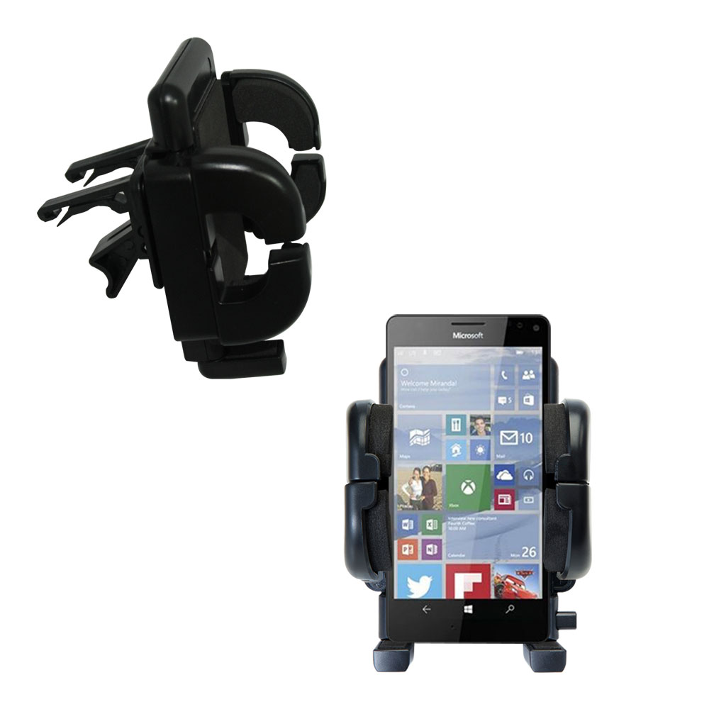 Vent Swivel Car Auto Holder Mount compatible with the Microsoft Lumia 950 XL