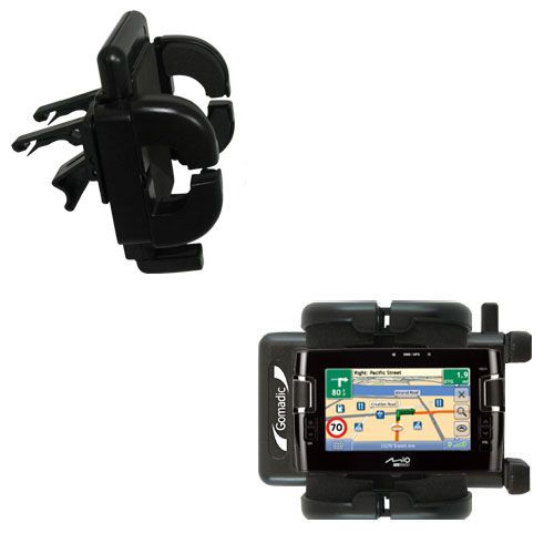 Gomadic Air Vent Clip Based Cradle Holder Car / Auto Mount suitable for the Mio C317 - Lifetime Warranty