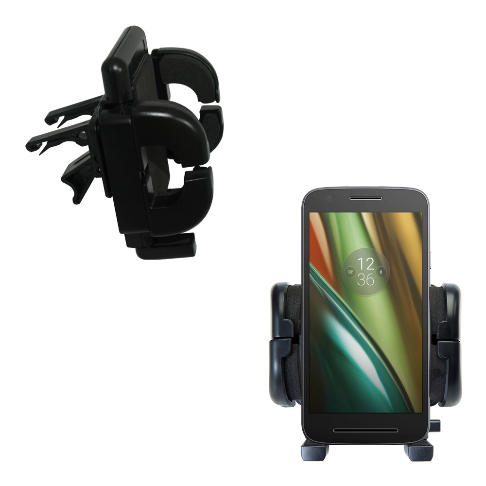 Vent Swivel Car Auto Holder Mount compatible with the Motorola Moto E3