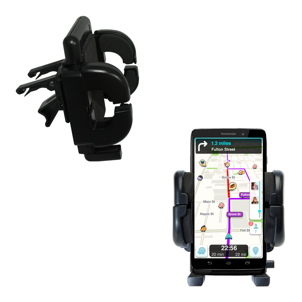 Vent Swivel Car Auto Holder Mount compatible with the Motorola Moto Maxx
