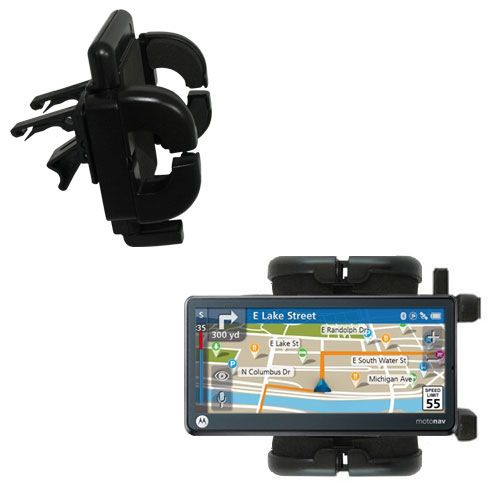 Vent Swivel Car Auto Holder Mount compatible with the Motorola MOTONAV TN765T
