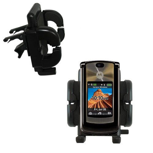 Vent Swivel Car Auto Holder Mount compatible with the Motorola MOTORAZR 2 V9m