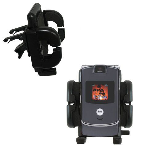 Vent Swivel Car Auto Holder Mount compatible with the Motorola RAZR V3c V3i V3m V3s V3x