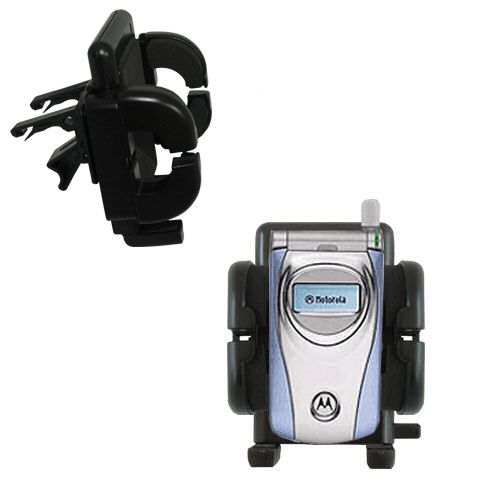 Gomadic Air Vent Clip Based Cradle Holder Car / Auto Mount suitable for the Motorola T722i - Lifetime Warranty