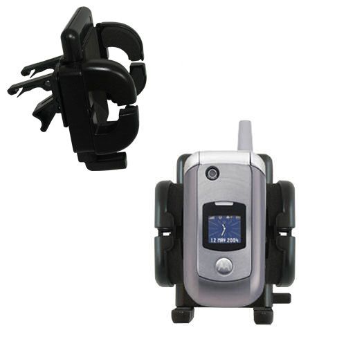 Gomadic Air Vent Clip Based Cradle Holder Car / Auto Mount suitable for the Motorola V975 - Lifetime Warranty