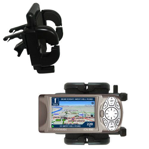 Vent Swivel Car Auto Holder Mount compatible with the Navman iCN 650