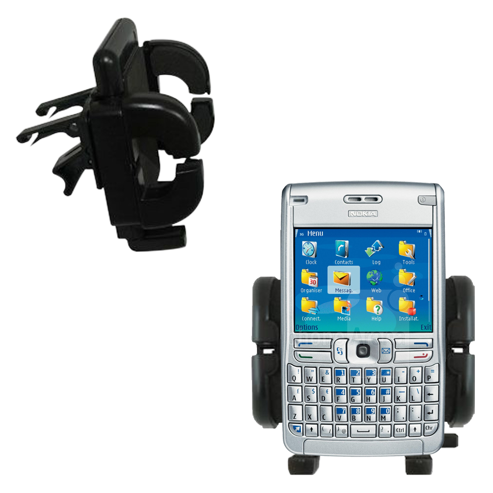 Vent Swivel Car Auto Holder Mount compatible with the Nokia E61 E61i E62 E63 E66