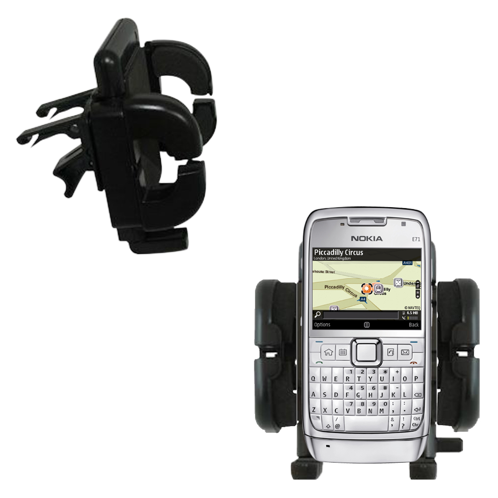 Vent Swivel Car Auto Holder Mount compatible with the Nokia E71 E71x E75