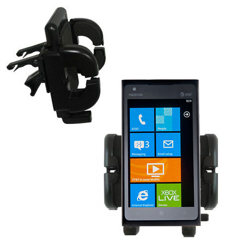 Gomadic Air Vent Clip Based Cradle Holder Car / Auto Mount suitable for the Nokia Lumia 900 - Lifetime Warranty