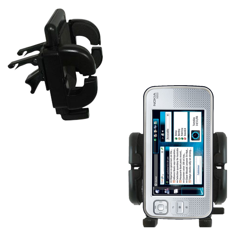 Vent Swivel Car Auto Holder Mount compatible with the Nokia N800 N810