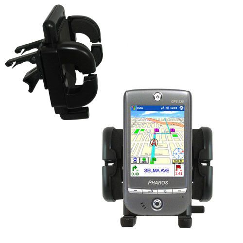 Vent Swivel Car Auto Holder Mount compatible with the Pharos GPS 525