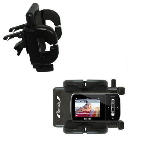 Vent Swivel Car Auto Holder Mount compatible with the Philips GoGear Aria SA1ARA08